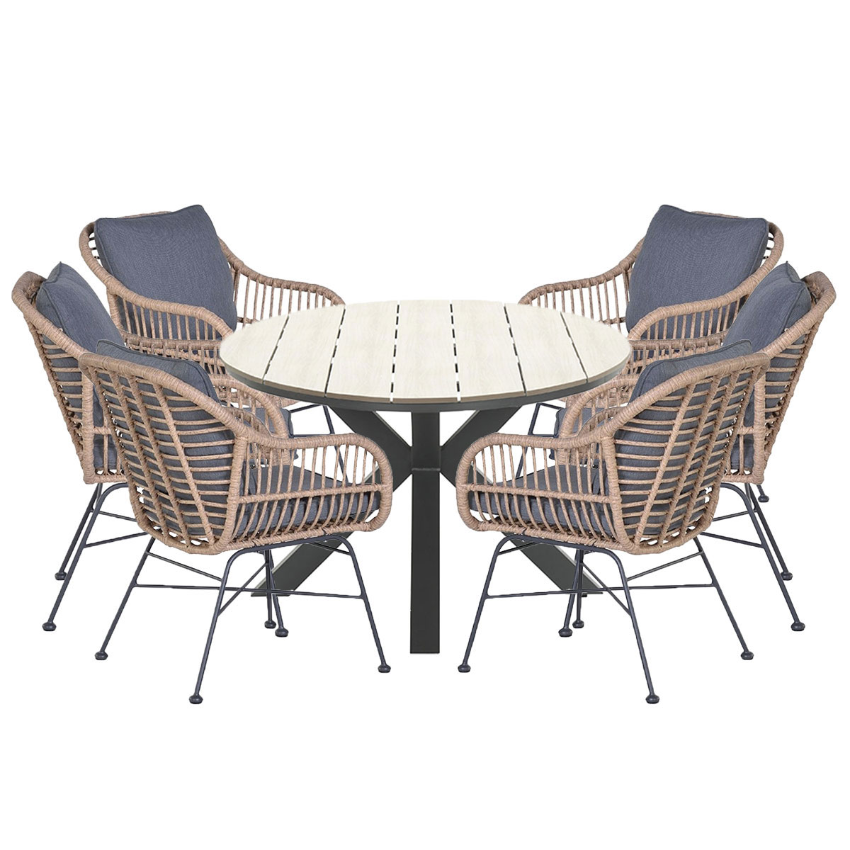 Garden Impressions Lucas Tulli 7-delige tuinset - Brown