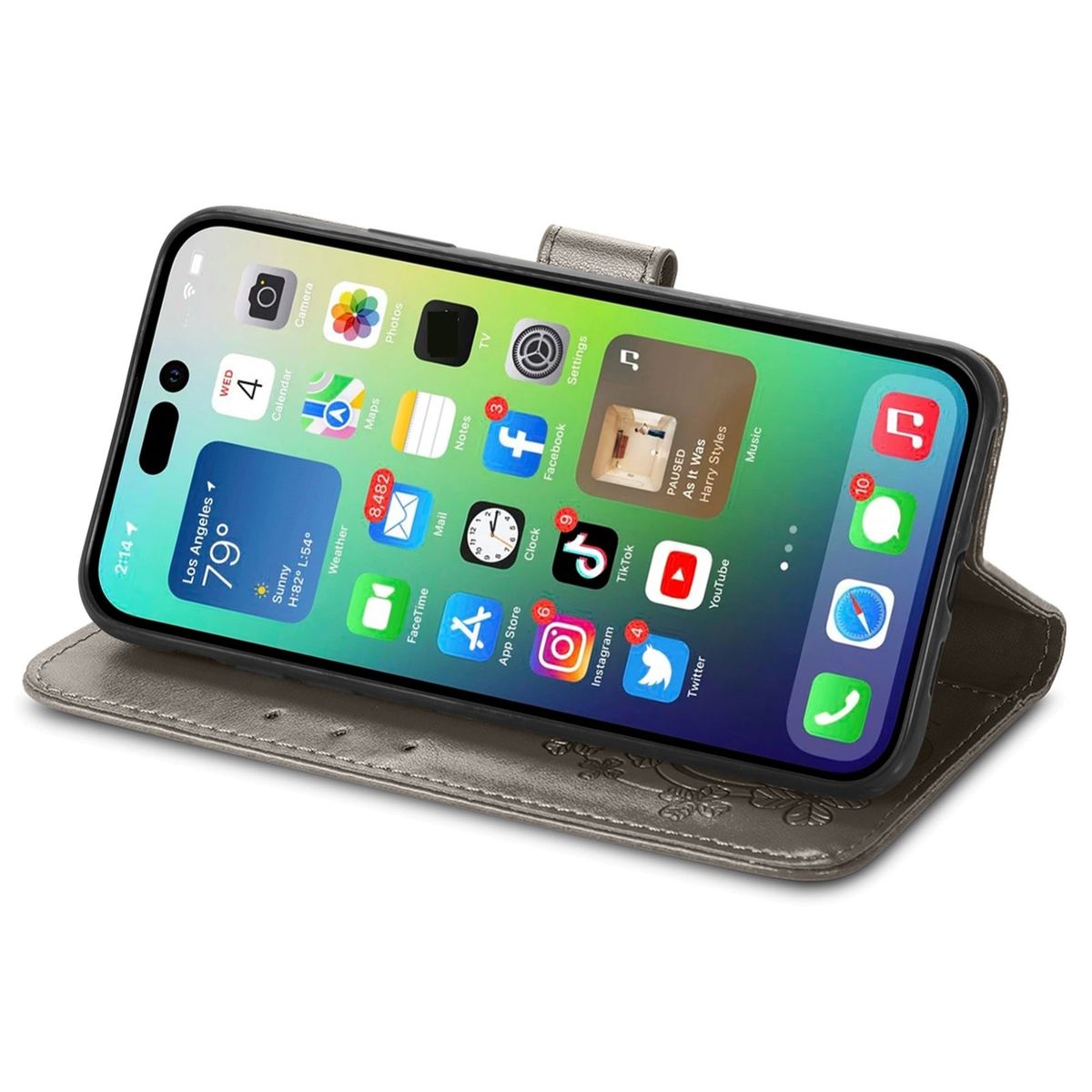 Hülle Handy Schutz für Apple iPhone 15 Pro Case Cover Klapp Tasche Wallet Etuis