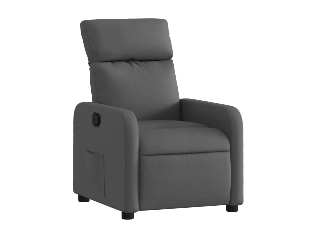 Fauteuil inclinable Gris foncé Tissu