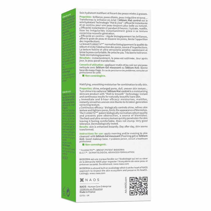 Bioderma Sebium Mat Control 30 ml Tube für Mischhaut und ölige Haut, 1 St