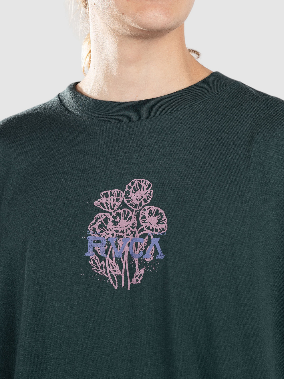 RVCA Poppies T-Shirt hunter green