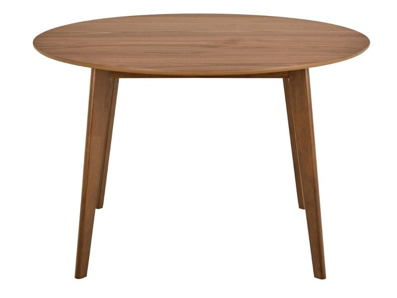 AC Design Tisch Roxby 120 x 76 cm, Braun Eleganter, runder Esstisch aus Naturholz