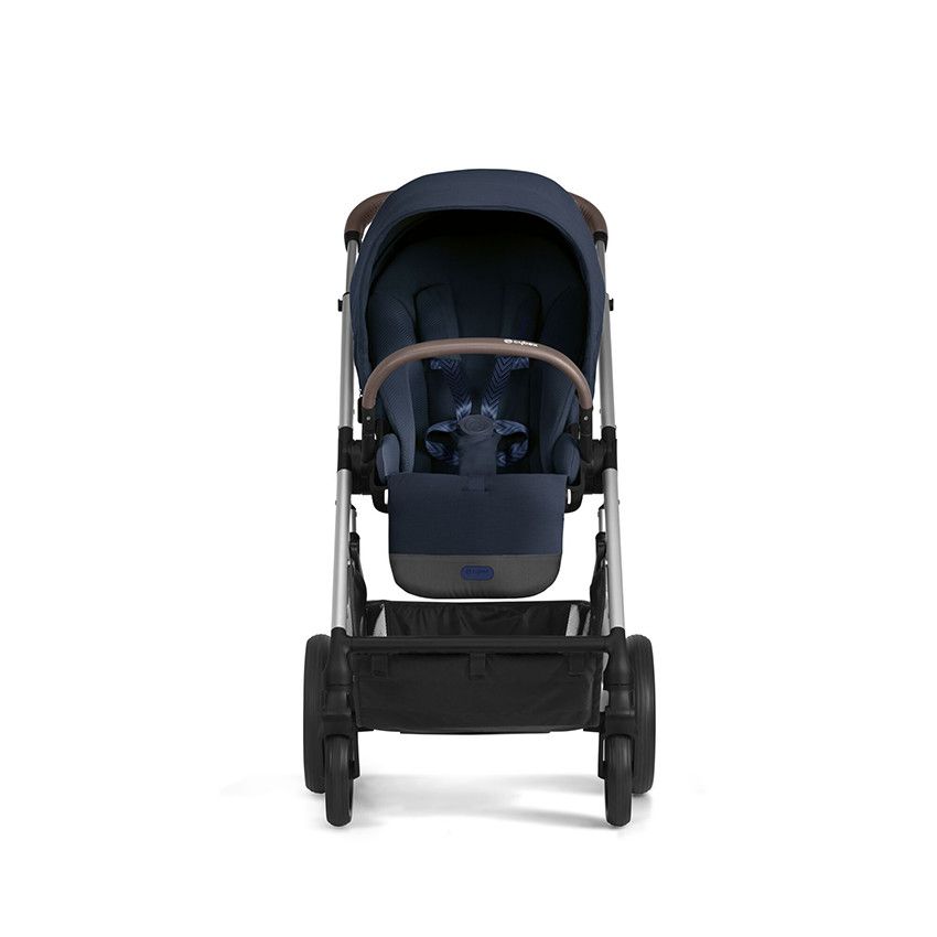 Poussette Balios S Lux - Châssis Silver / Siège Ocean Blue - Ecru