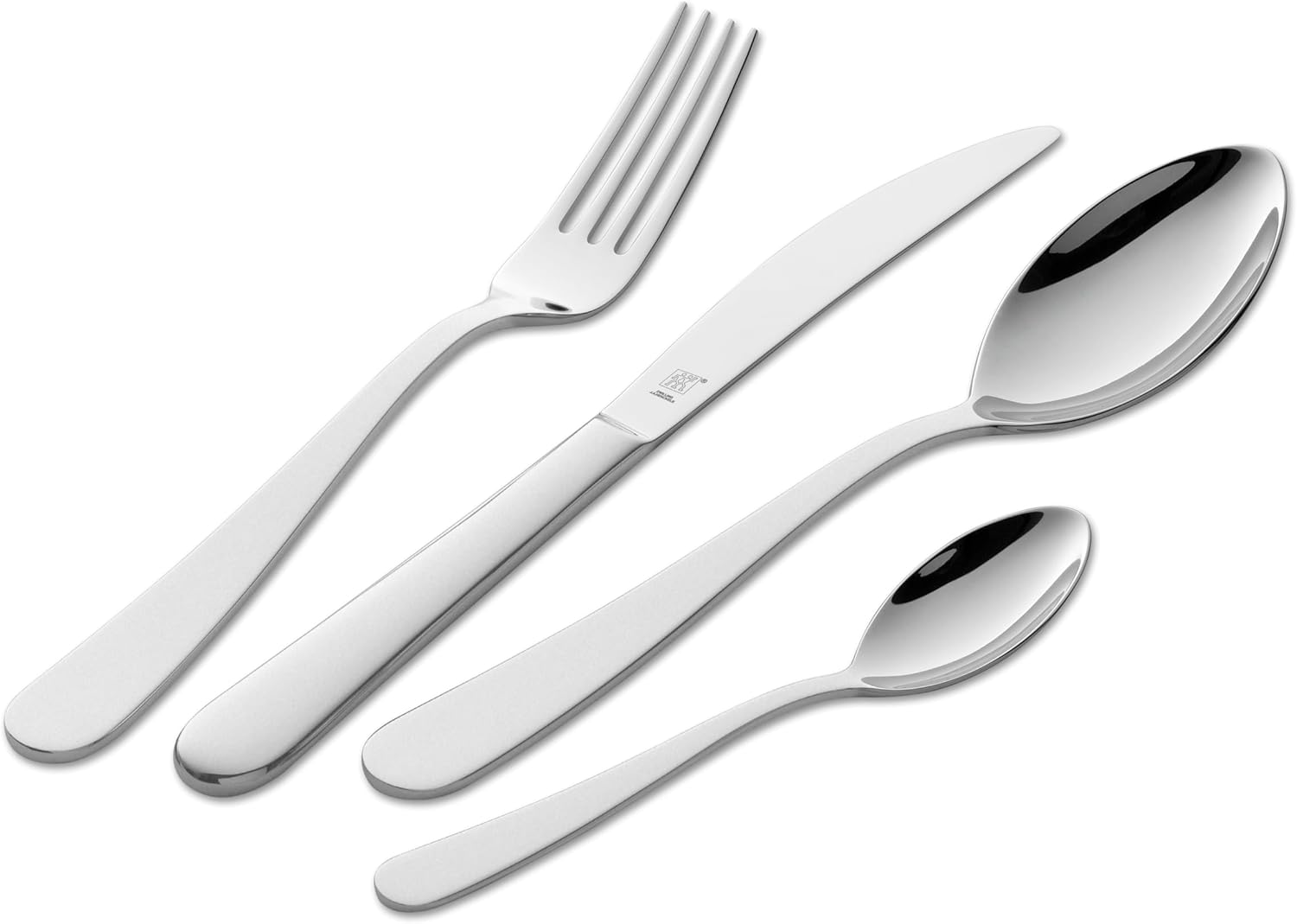 ZWILLING Greenwich Besteck Set, 68-teilig, Für 12 Personen, 18/10 Edelstahl/Hochwertiger Klingenstahl, Mattiert, Silber [plastikfreie Verpackung]