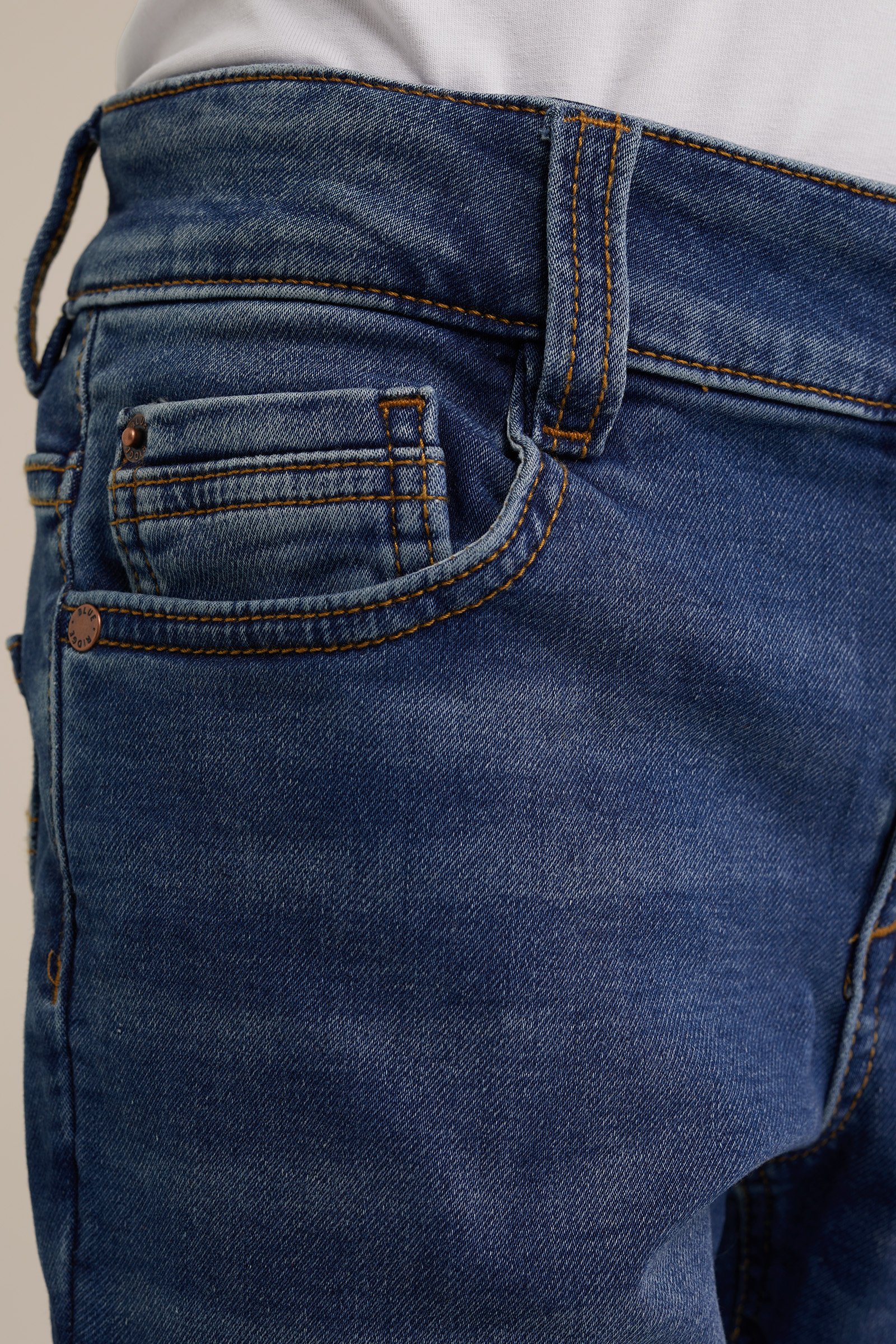 Jongens slim fit jeans met stretch Blue Ridge Blauw