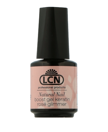 LCN Hand & Nail Care Natural Nail Boost Gel Keratin Rosé Glimmer 10ml