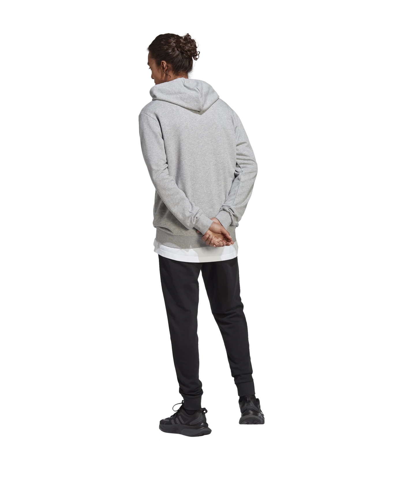 adidas Big Logo Terry Track Suit Grey
