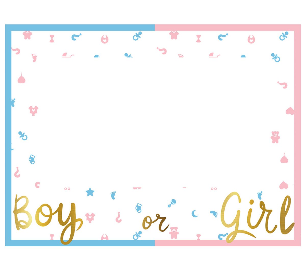 Gender Reveal Foto Frame