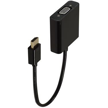 Accessoire TV vidéo Accsup ADAPTATEUR HDMI MALE VERS VGA FEMELLE 20 CM NOIR