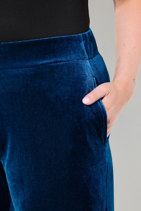 Samthose, weites Bein, elastischer Bund