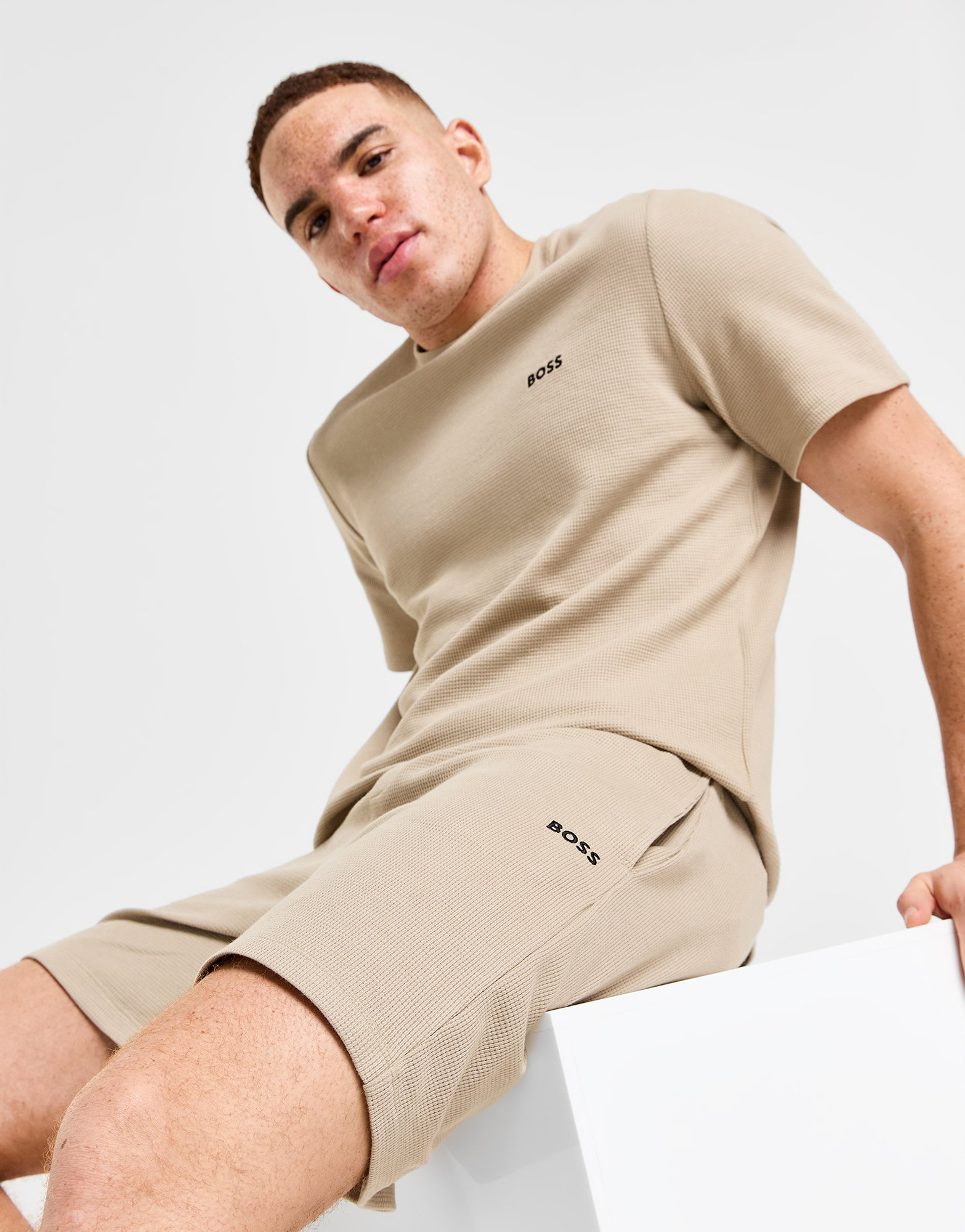 BOSS Short Waffle Homme
