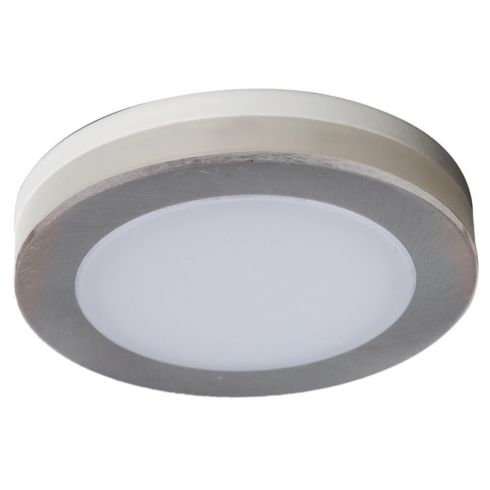 LED inbouwspot in matte nikkel afwerking, 6W, 3000K, 450lm