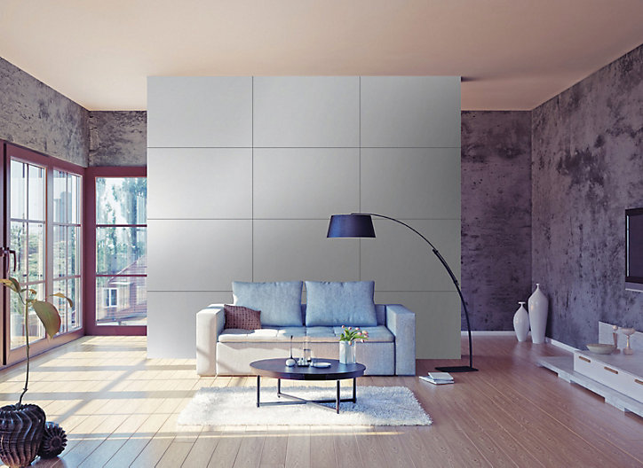 Crédence aluminium blanche 120 x 80 cm