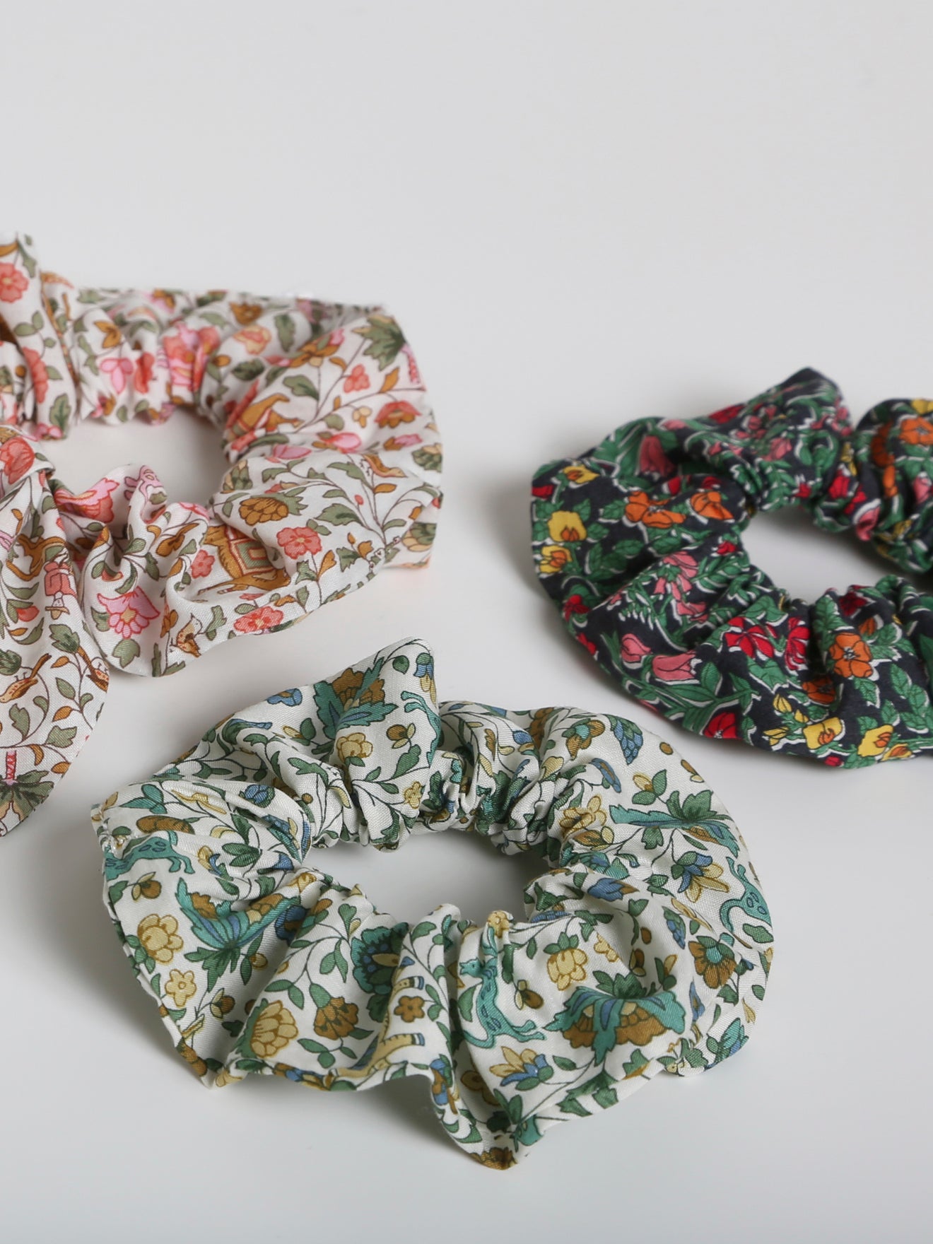 Chouchou en tissu LIBERTY par lot de 3