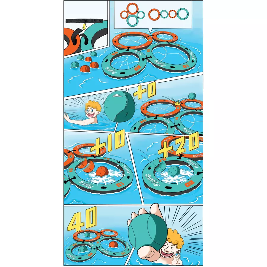 XTREM Toys and Sports - SUMMER GAMES 3 in 1 Pool Ring Toss Set