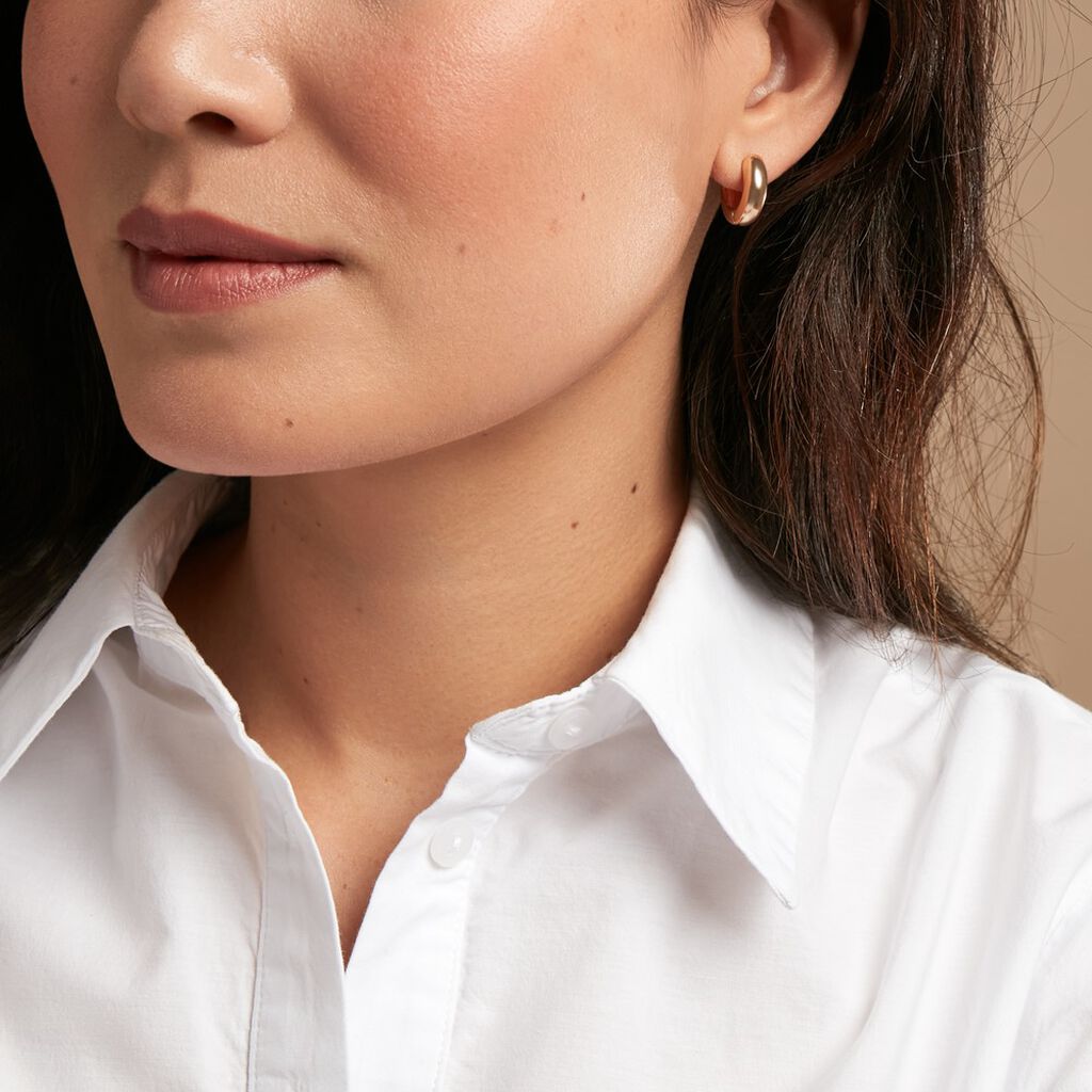 Créoles Ariane Plaqué Or Jaune