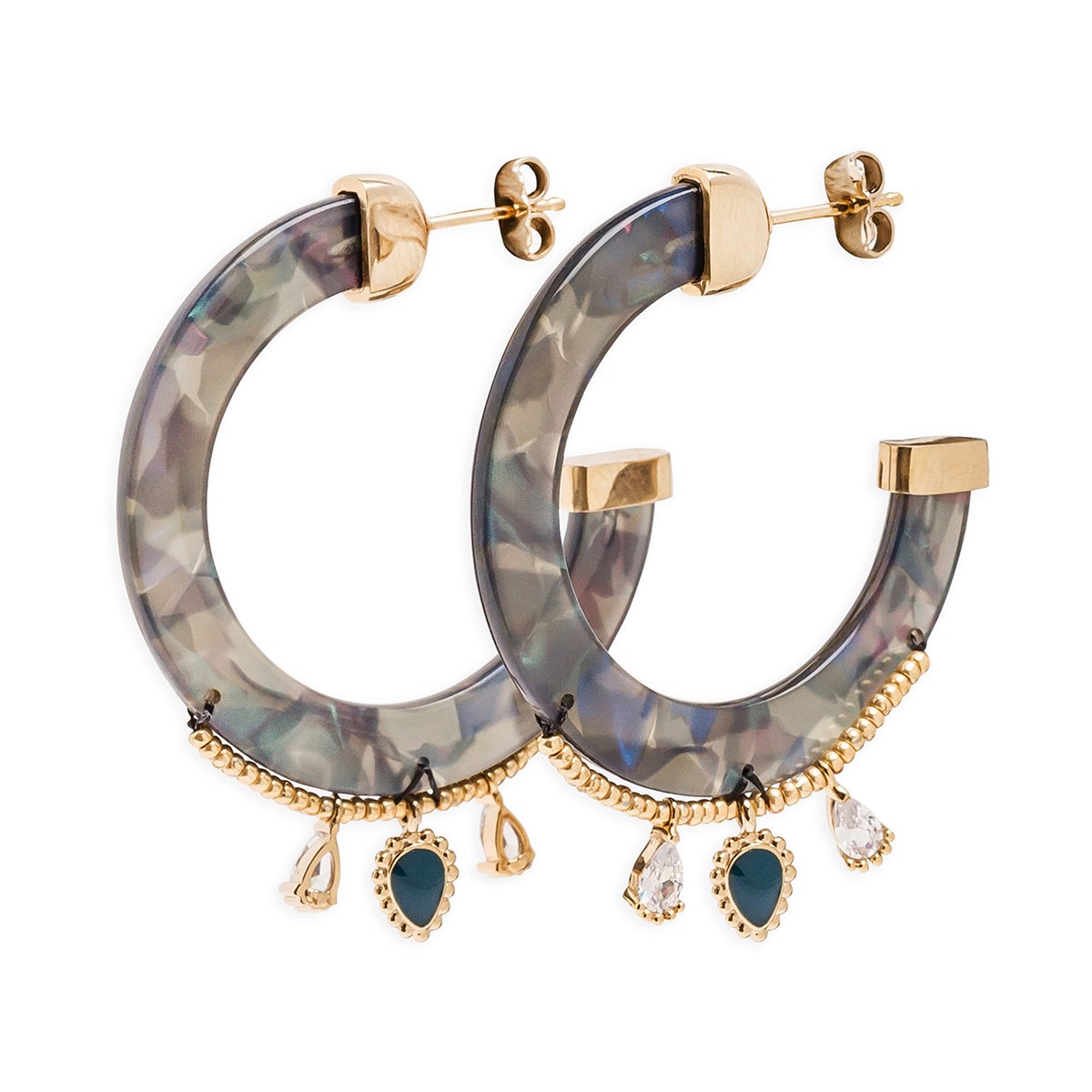 Boucles d'oreilles Hipanema Flavia blue