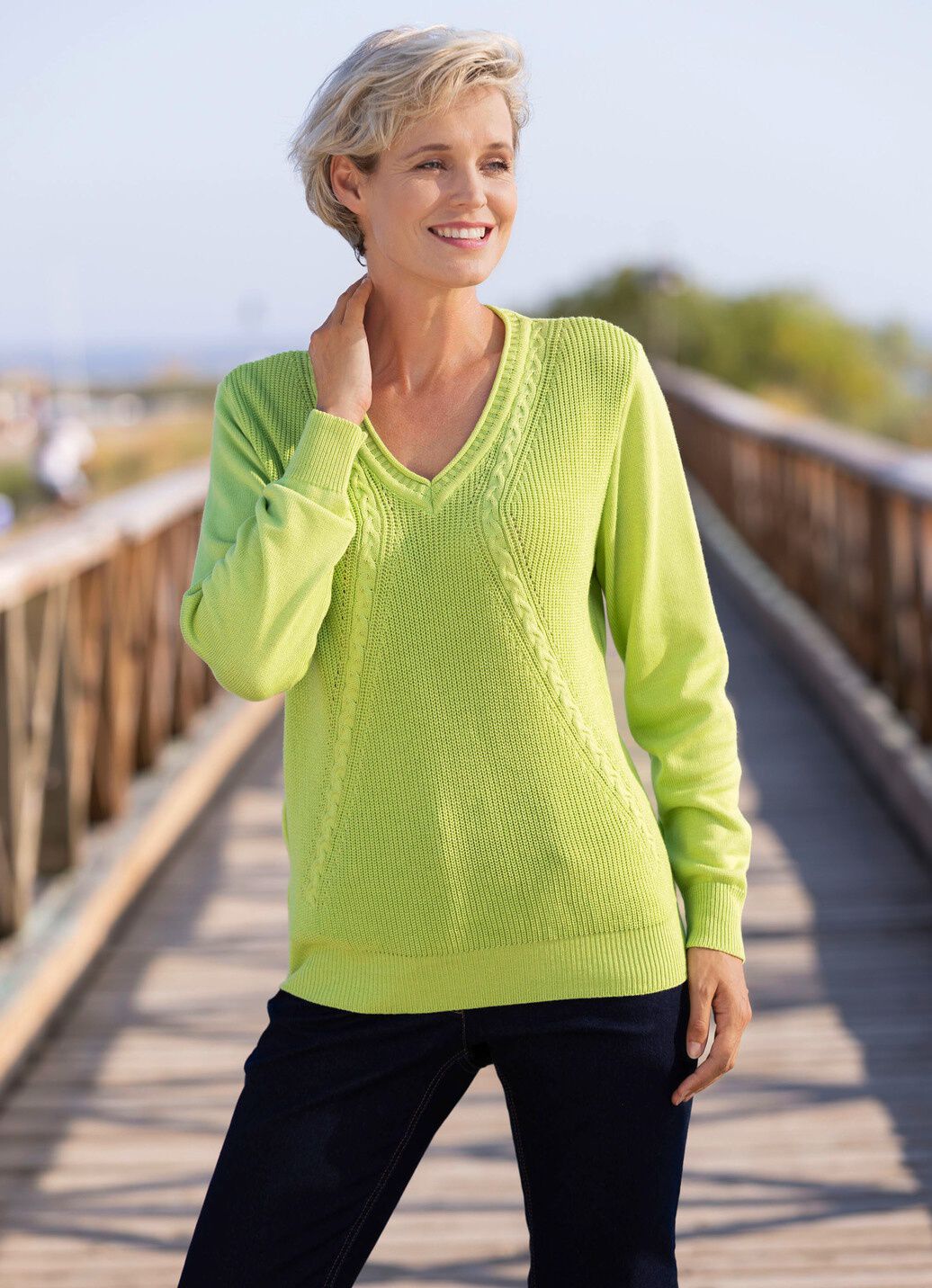 Pullover mit Strukturmix