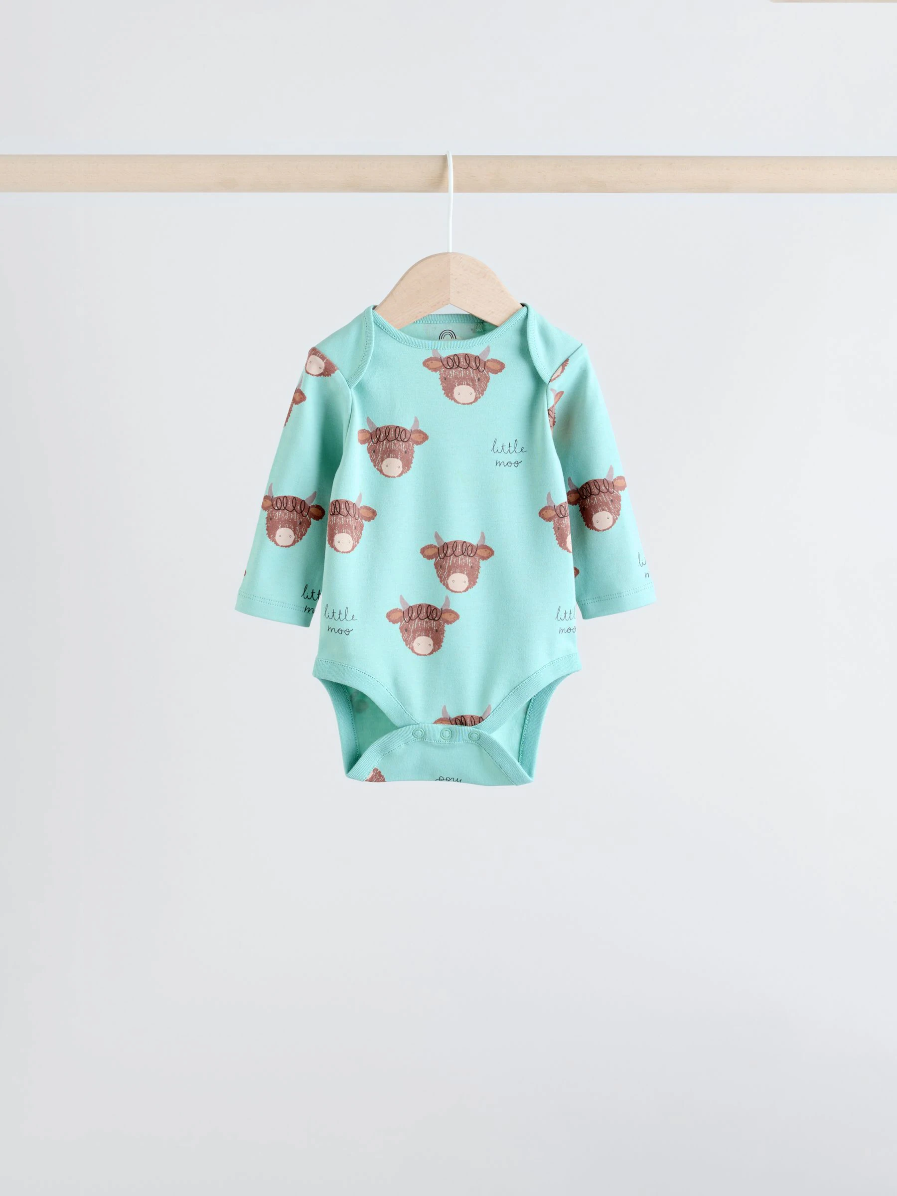 Blauw - Hamish-rompertjes met lange mouwen, 3 stuks