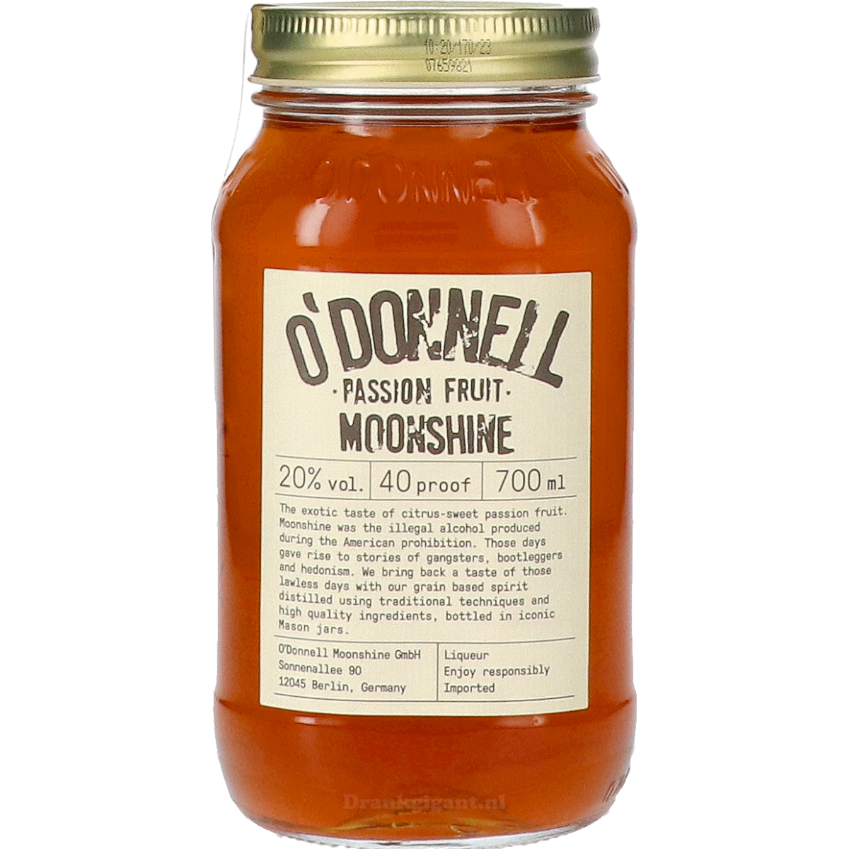 O'Donnell Passion Fruit Moonshine 70 cl