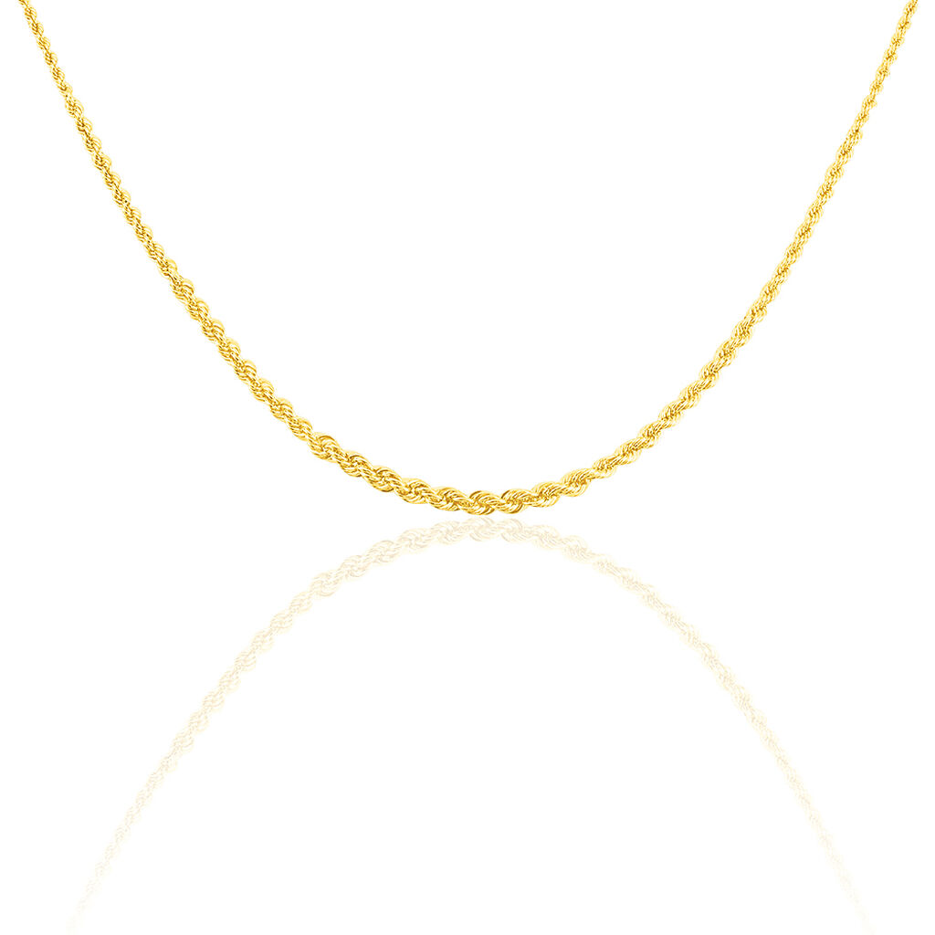 Collier Jerry Danilo Maille Corde Or Jaune