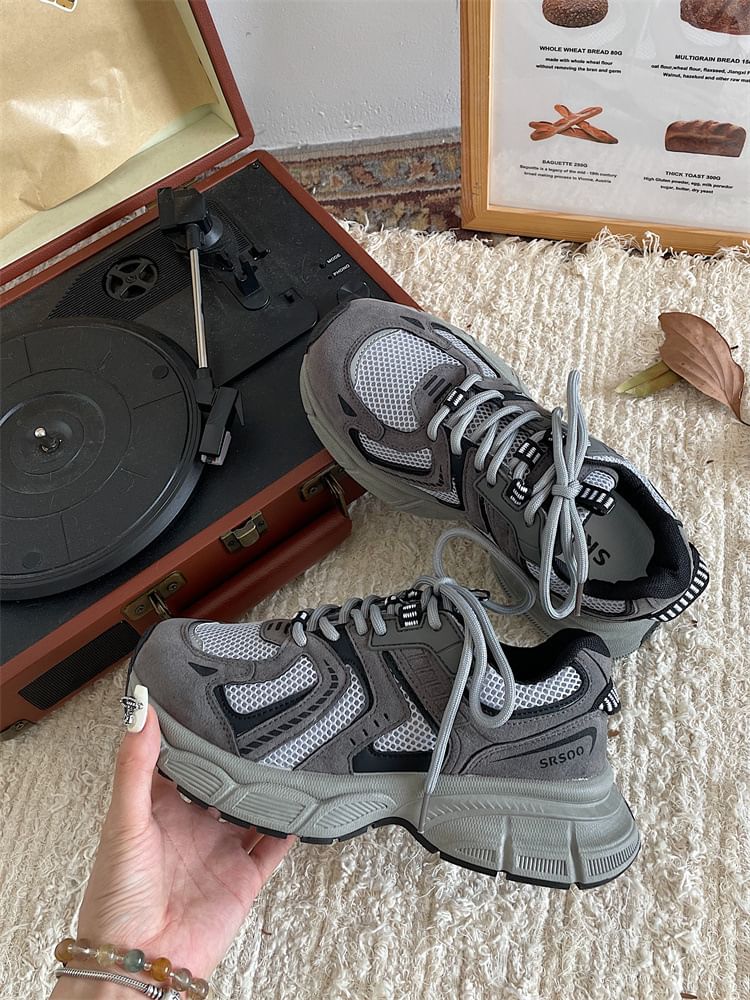 telijimi - Mesh Panel Veterschoenen