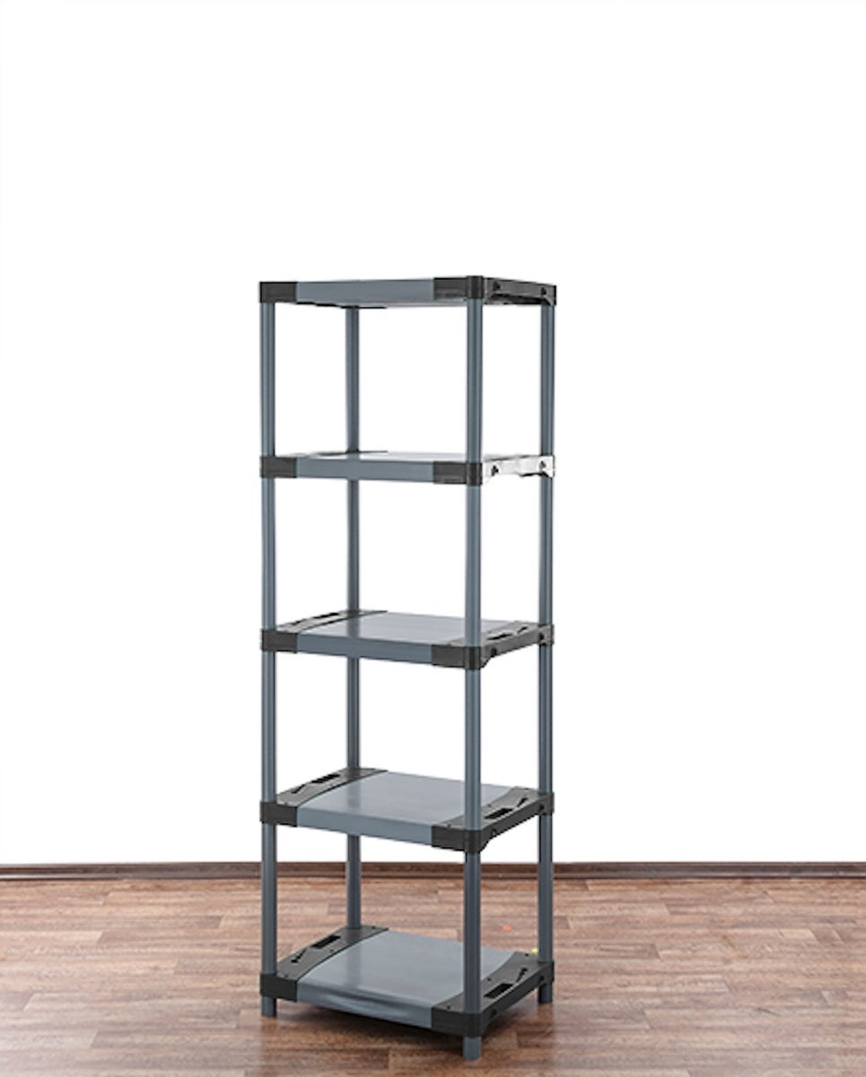 PROREGAL Plastic Plank Big Grey Bear Hoog HxBxD 180 x 70 x 46 cm Plank Draagvermogen 160 kg Grijs