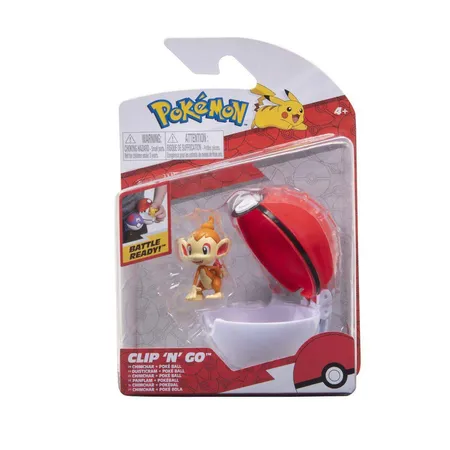 Jazwares Pokemon Clip N Go Pokéball mit Figur (5 cm), 1 Stück, 6-fach sortiert