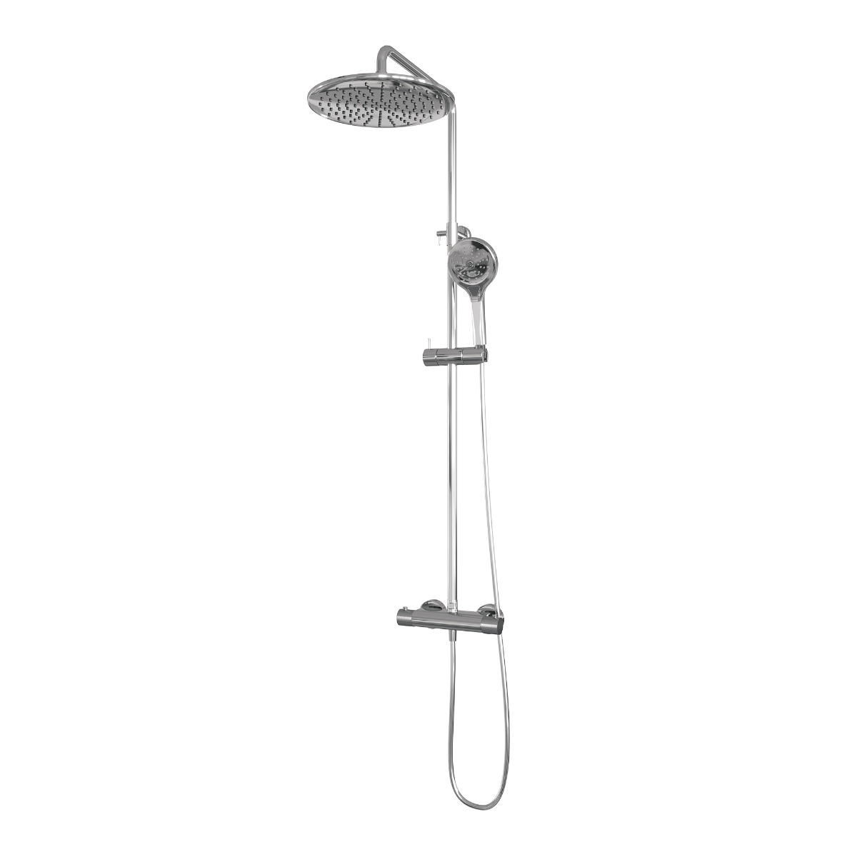 Brauer Chrome Carving opbouw regendouche met 30cm douchekop en 3 standen handdouche chroom