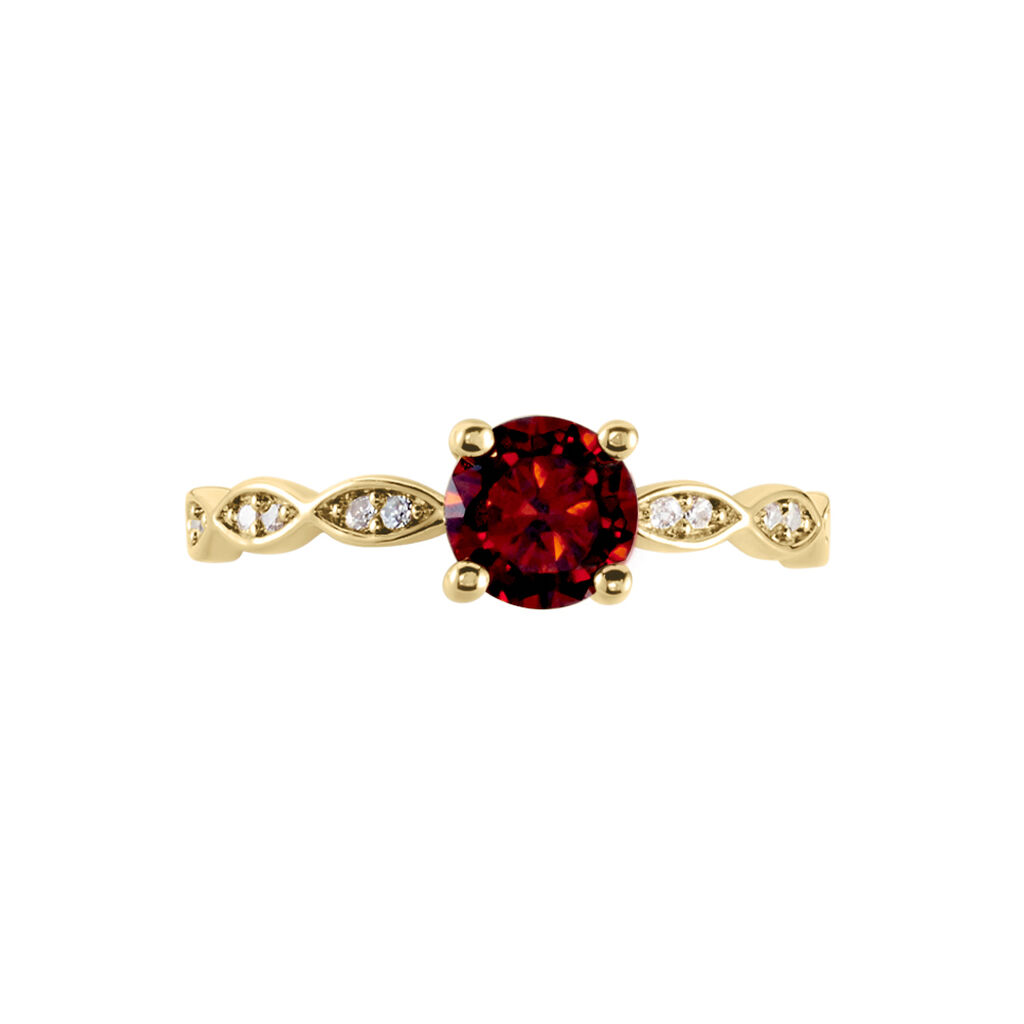 Bague Kurt Plaqué Or Jaune Oxyde De Zirconium