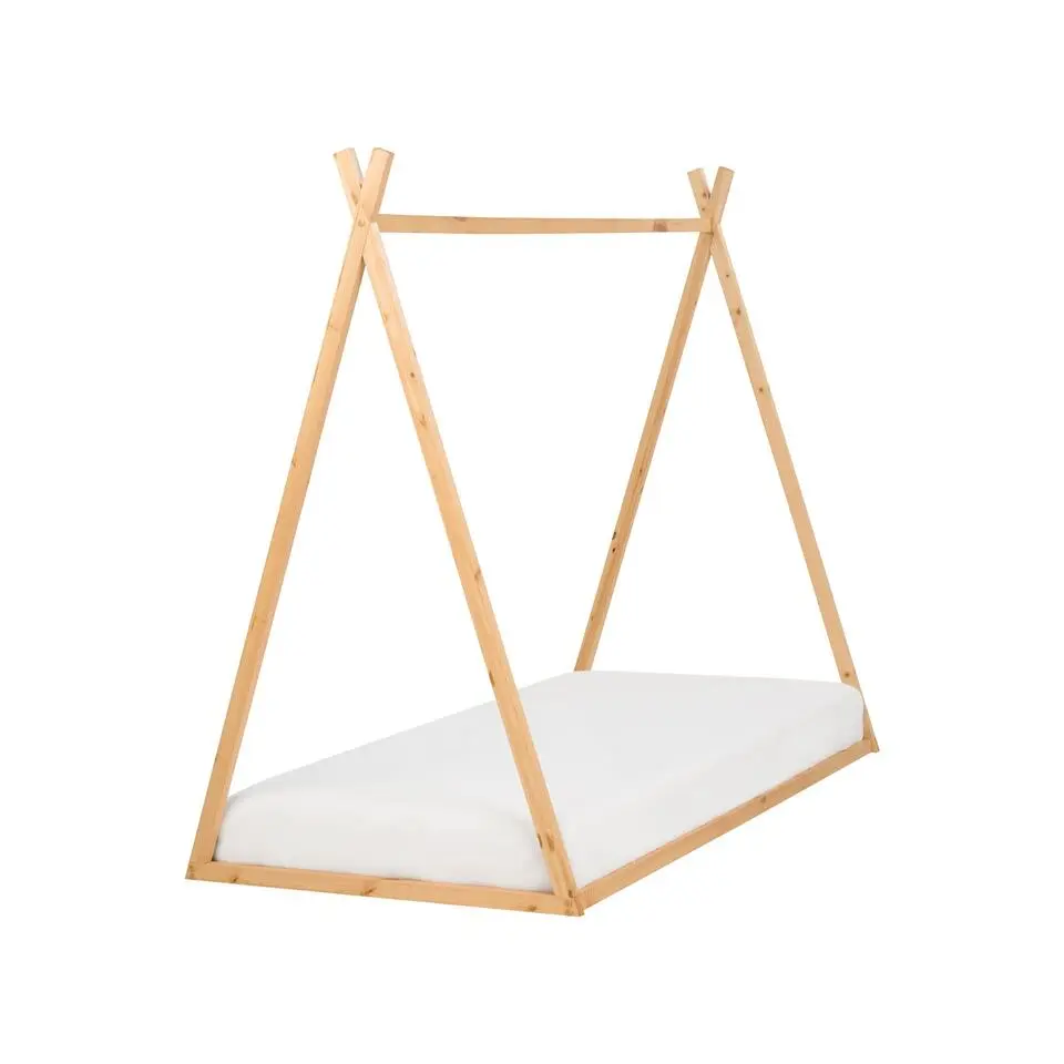 SAURAT - Kinderbed - Lichthout - 90 x 200 cm - Dennenhout