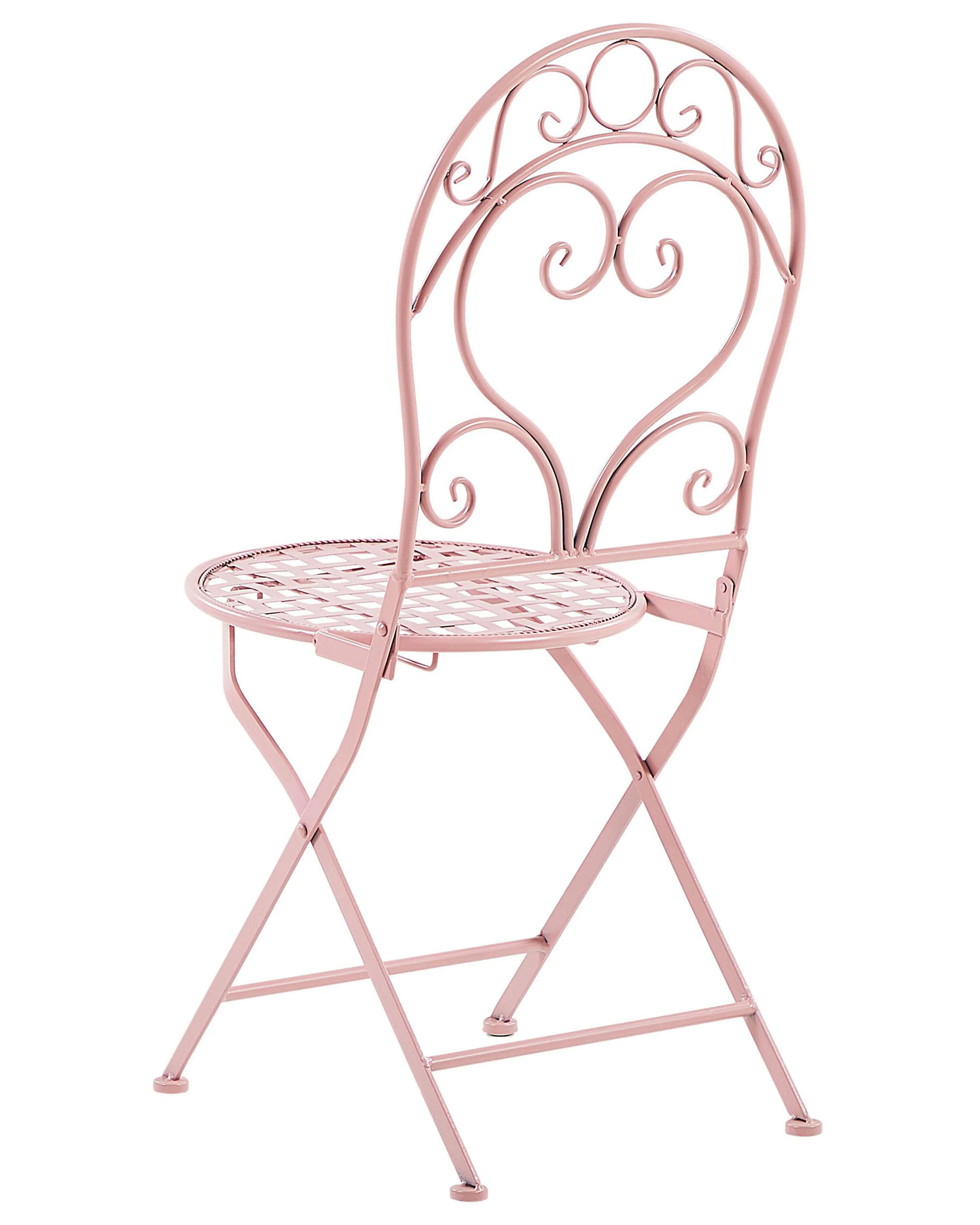 Set van 2 tuinstoelen ALBINIA Metaal Roze