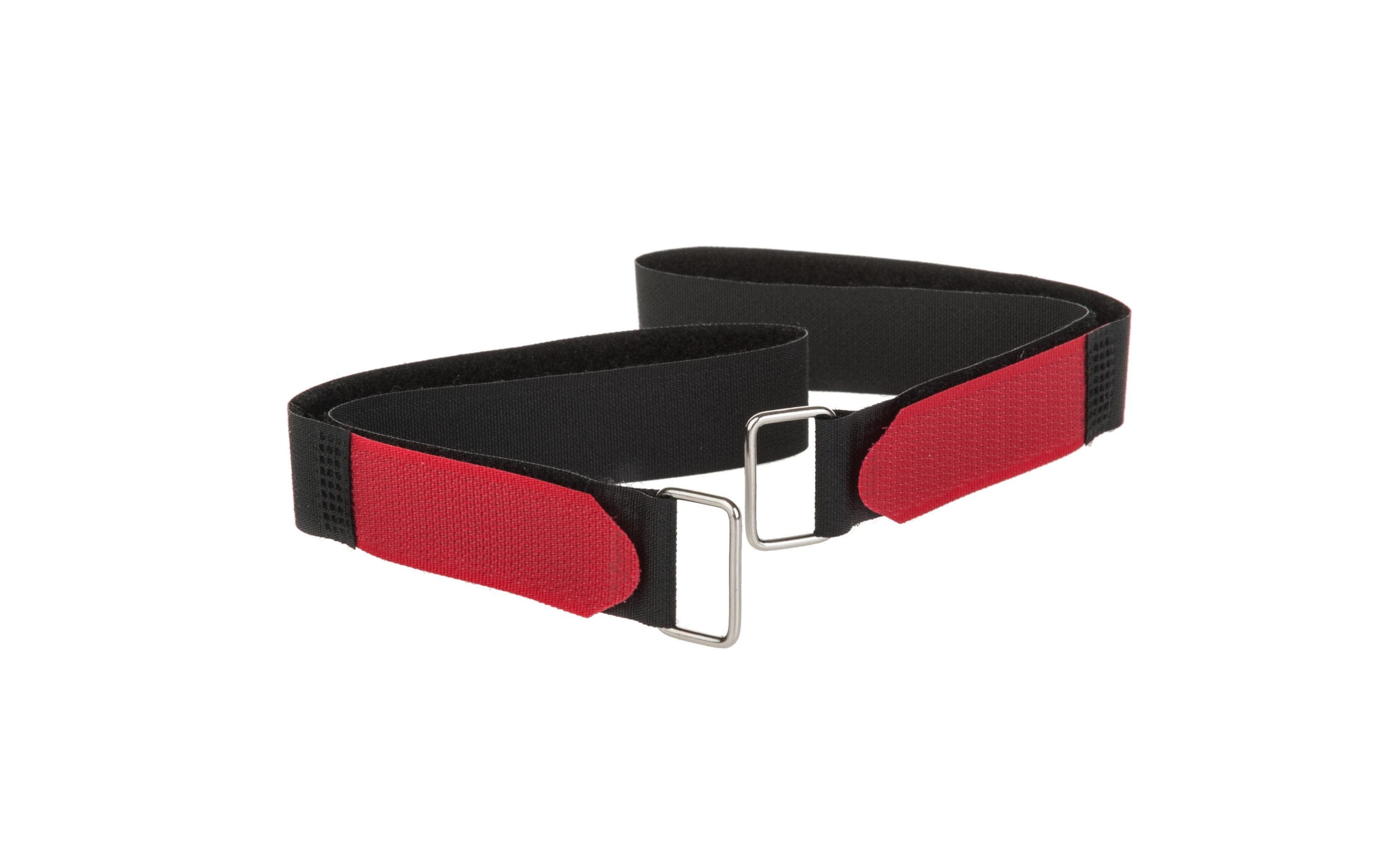 Schlaufenband FAST-VSTRAP 20 x 350 mm, Schwarz/RotKlettverschlussgurt