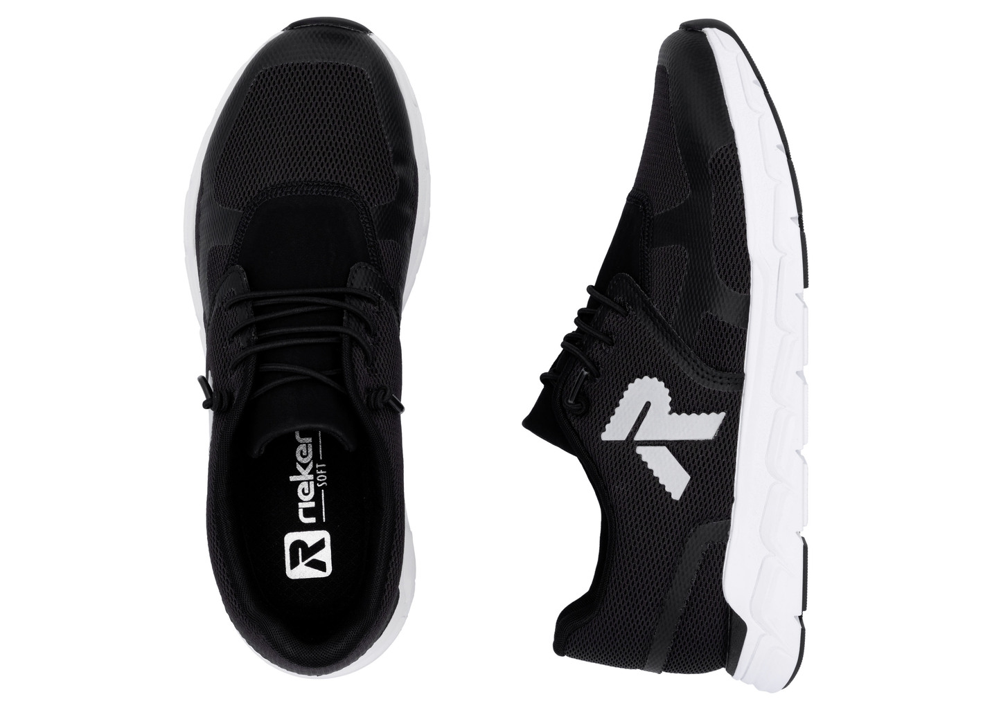 Rieker Sneaker aus teilweise beschichtetem Meshmaterial