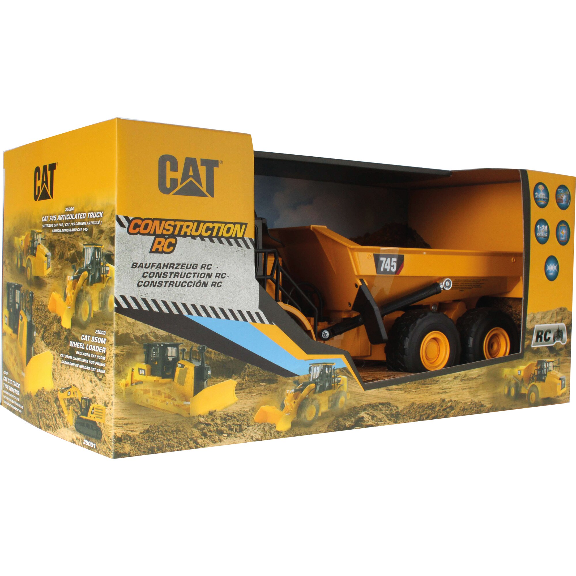 Carrera RC 1:24 RC CAT 745 Gelenkmuldenkipper