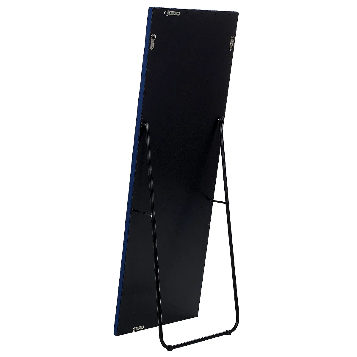 Beliani Ansouis Miroir sur pied - Velours Bleu marine
