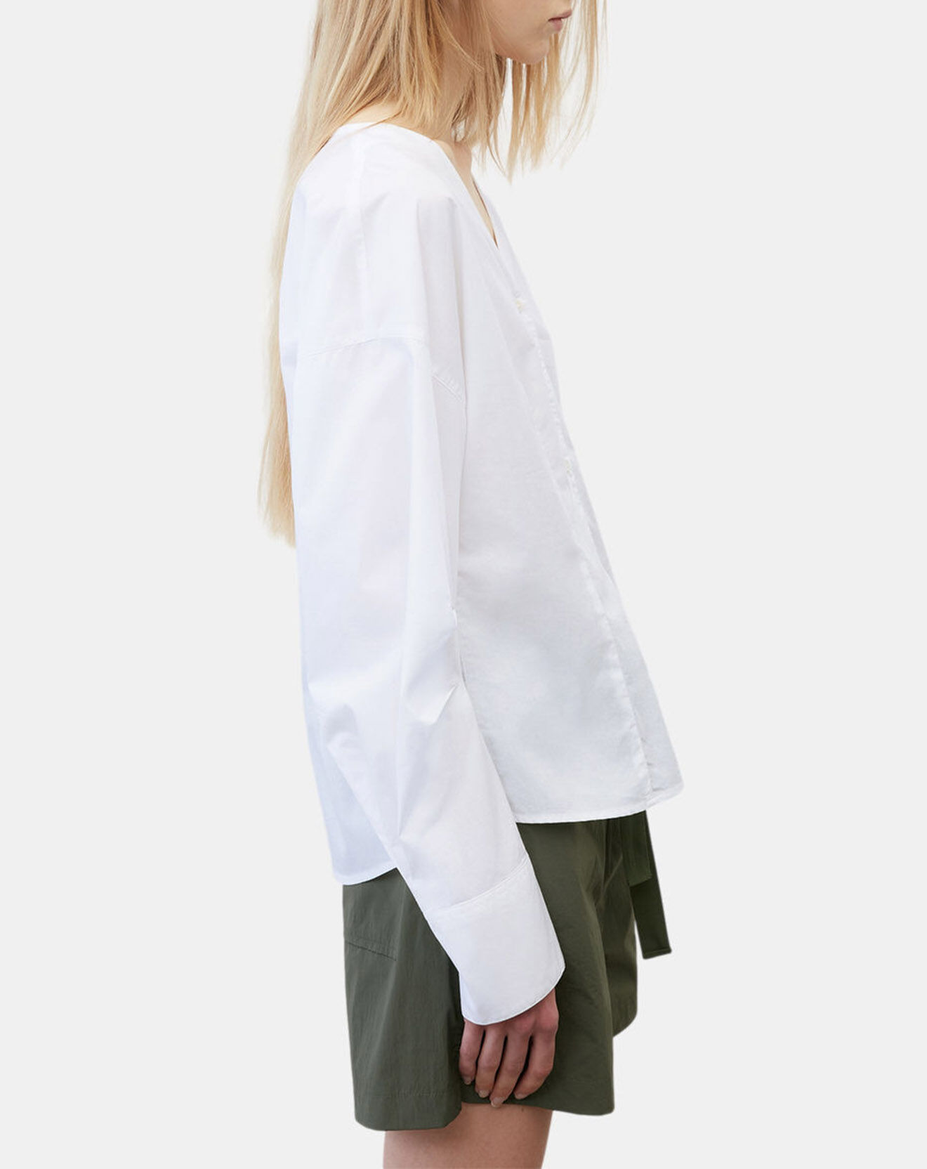 Marc O'Polo Chemise col V poche blanche