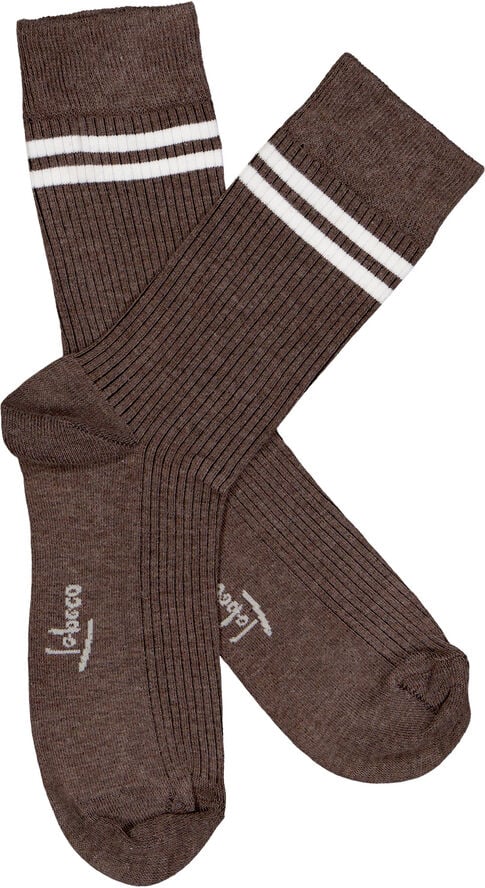 Topeco Topeco sock, cotton 770 brown melange