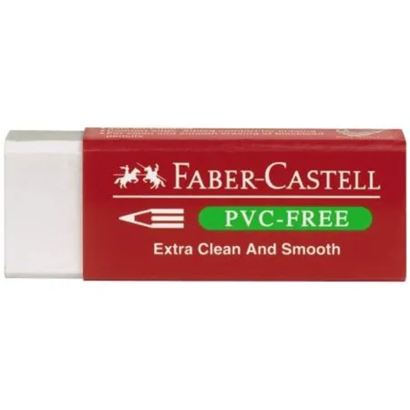 Faber-Castell Radierer Kunststoff PVC frei, weiß