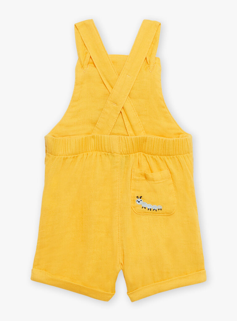 Salopette courte jaune