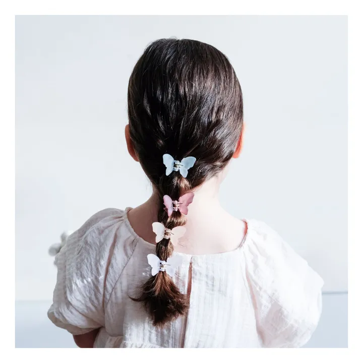 Mimi & Lula Lot 4 Pinces Butterfly | Rose
