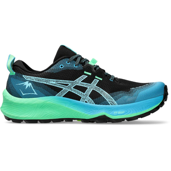 Chaussure trail ASICS GEL-TRABUCO 12 BLACK/BRIGHT CYAN