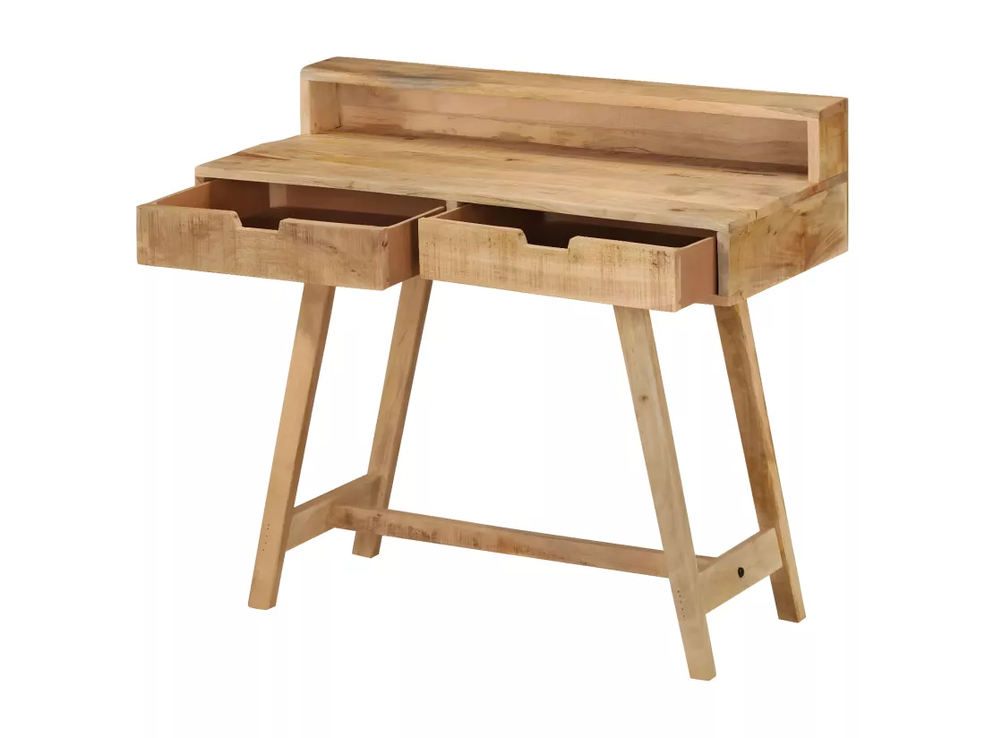 Bureau 100x45x90 cm Bois de manguier brut solide