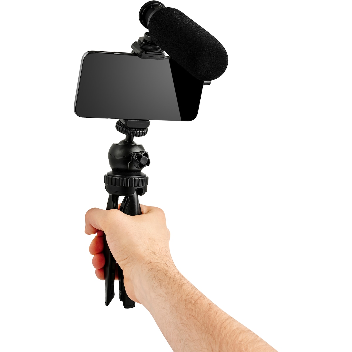 Wistream tripod med shotgun-mikrofon