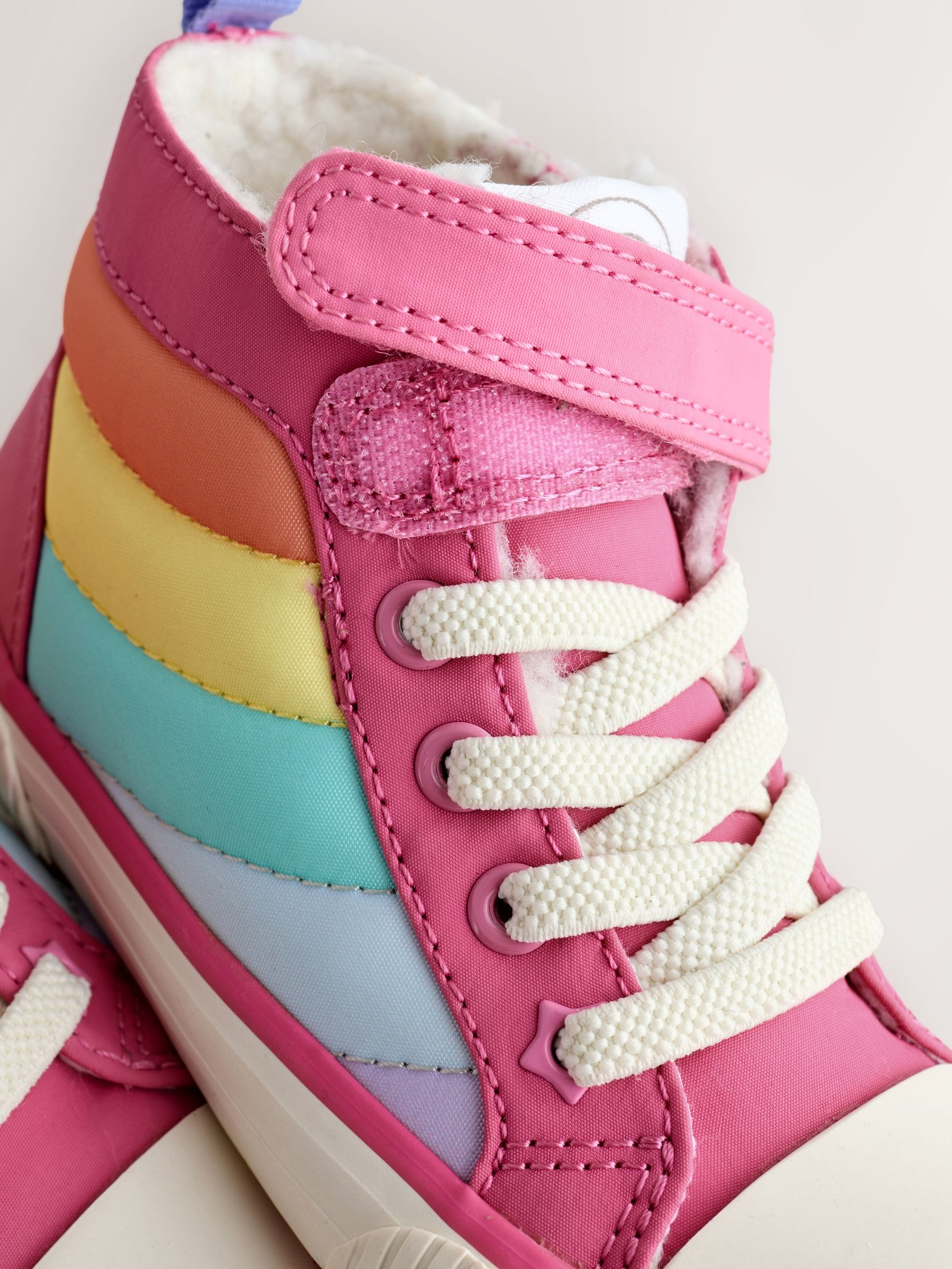 Little Bird by Jools Oliver Padded Hi-Top Trainers