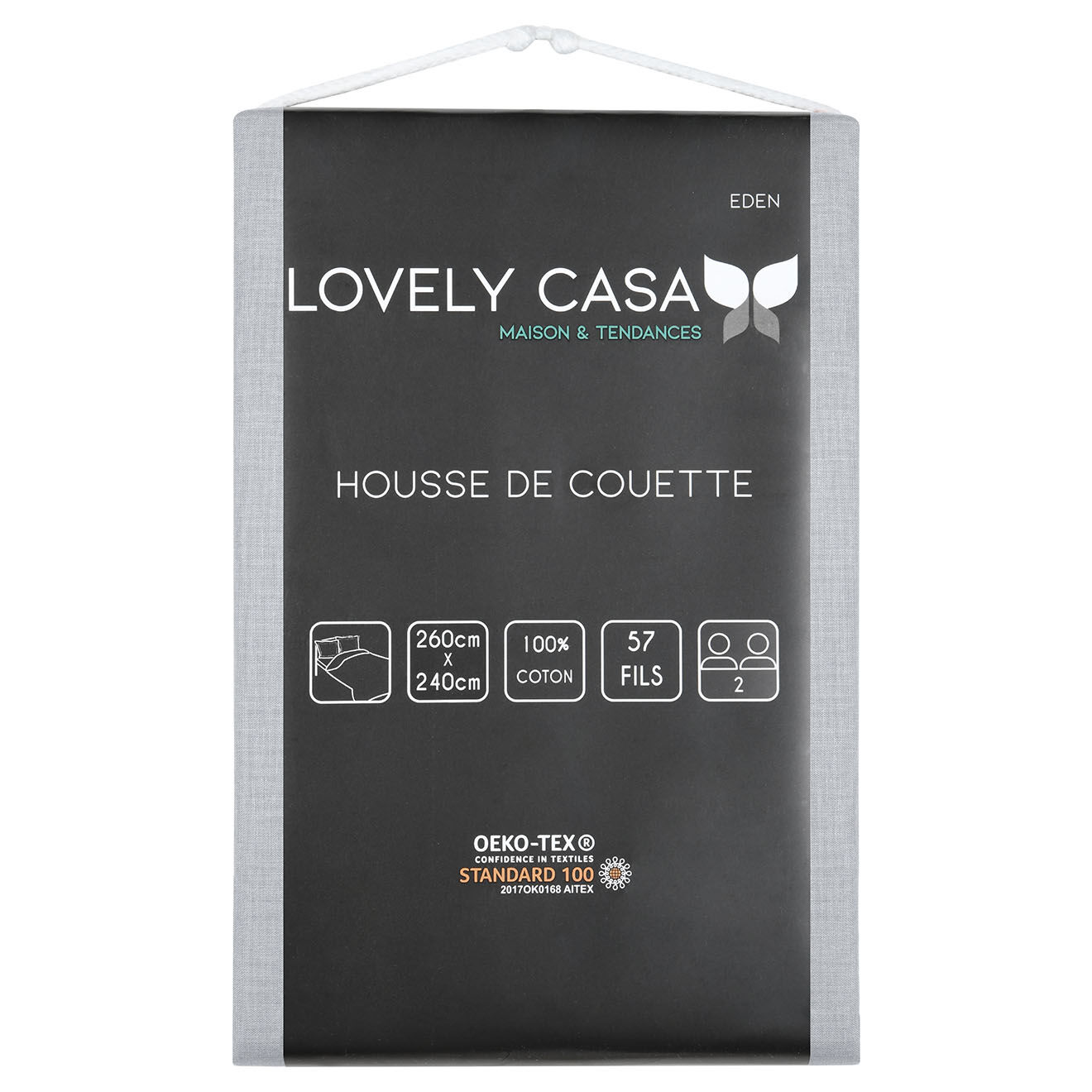 Stof Housse de couette Eden souris