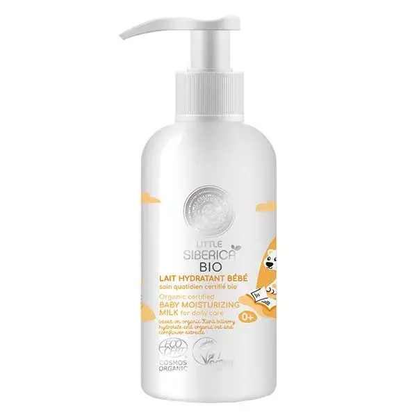 Loção hidratante orgânica certificada para bebês Natura Siberica - 250 ml