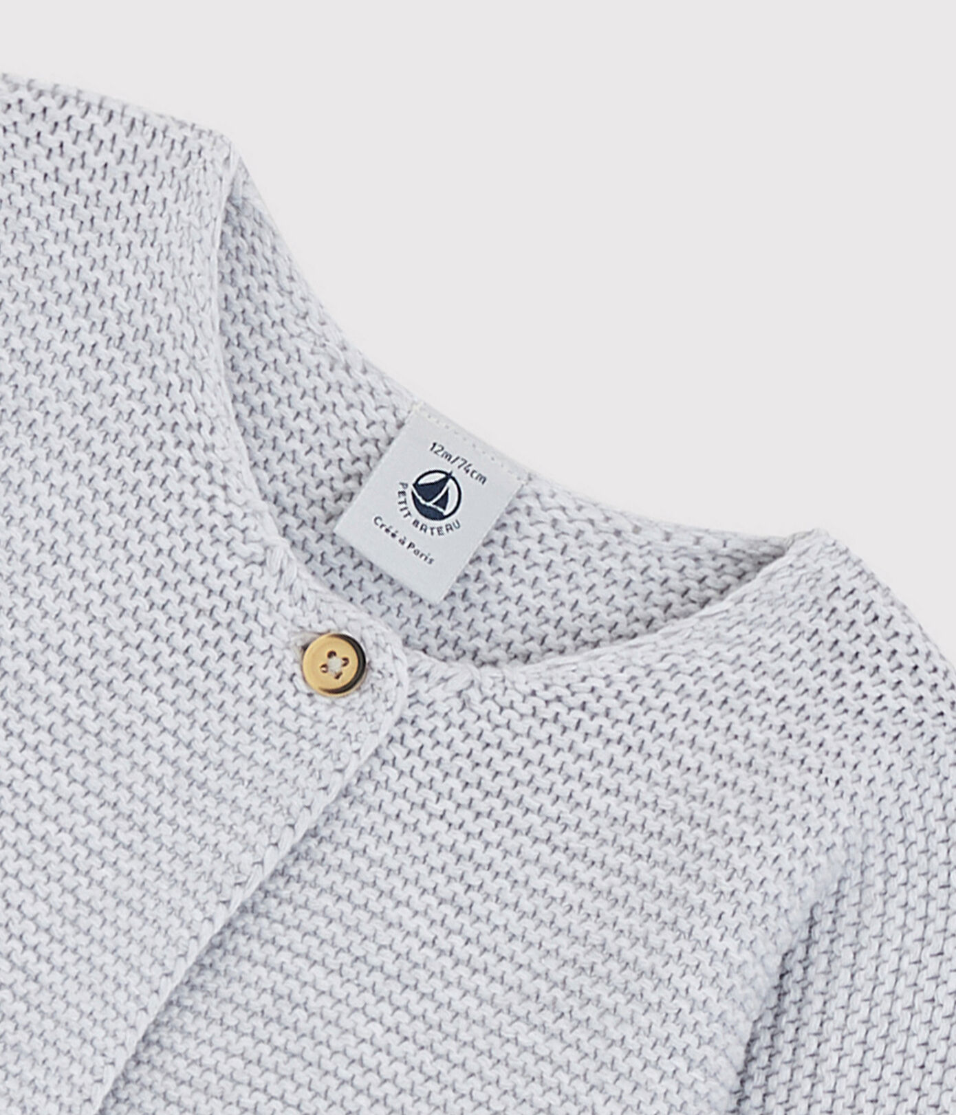 Cardigan en tricot de coton biologique bébé