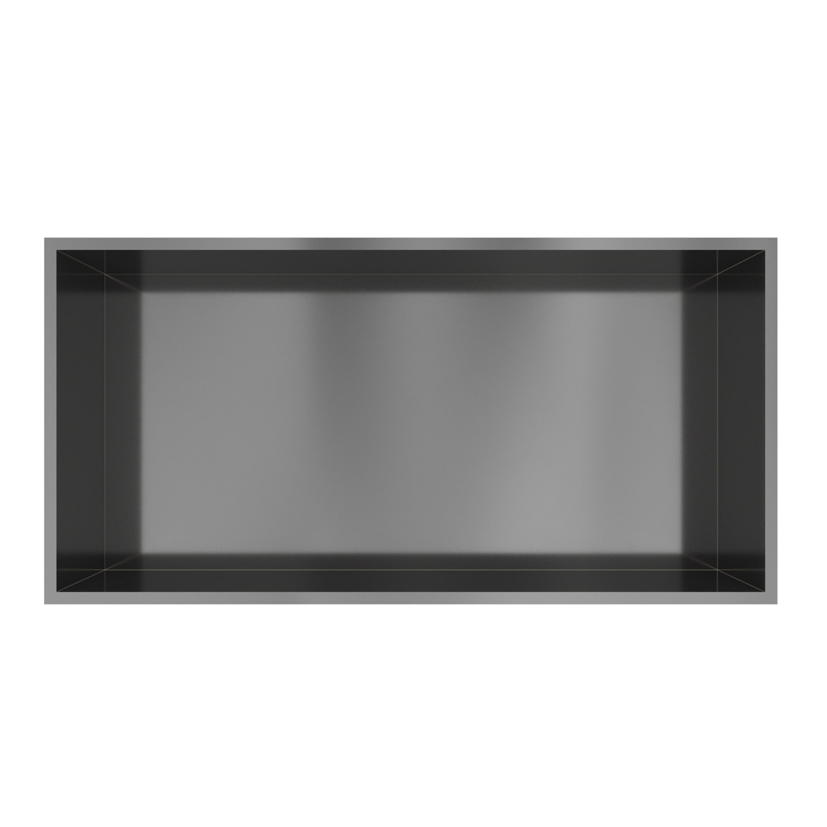 Hotbath &More inbouwnis 30x60x10cm geborsteld gunmetal PVD
