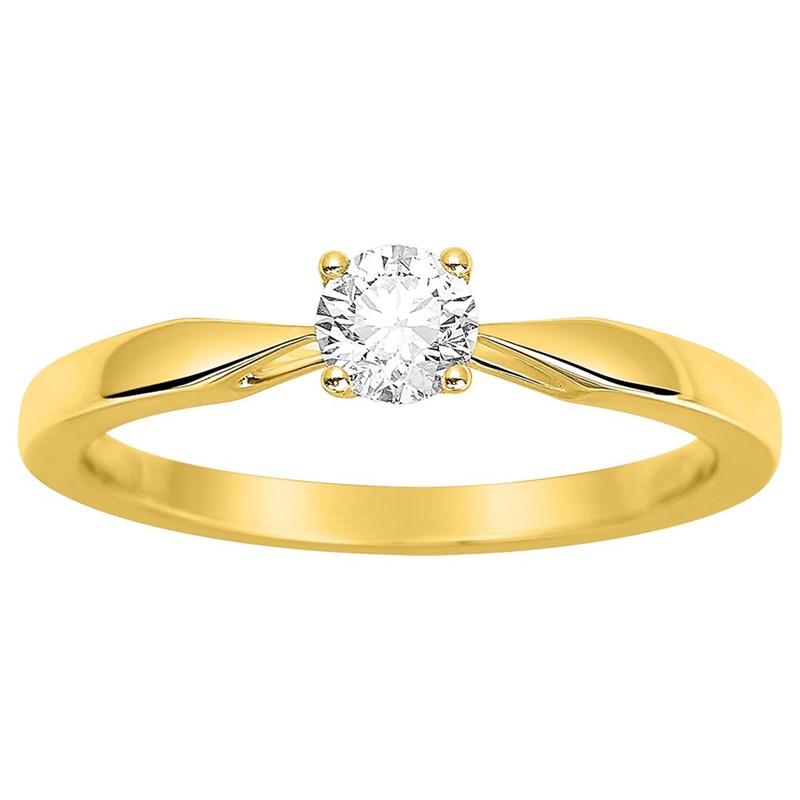 Solitaire Diamant 0.30CT - Or Jaune 18 carats